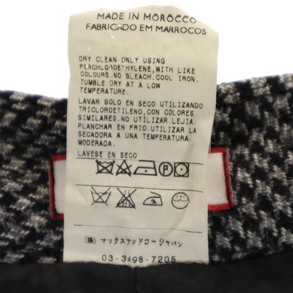 MAX&CO マックスアンドコー ウールブレンド 千鳥格子 ロングパンツ 40 グレー系 レディース