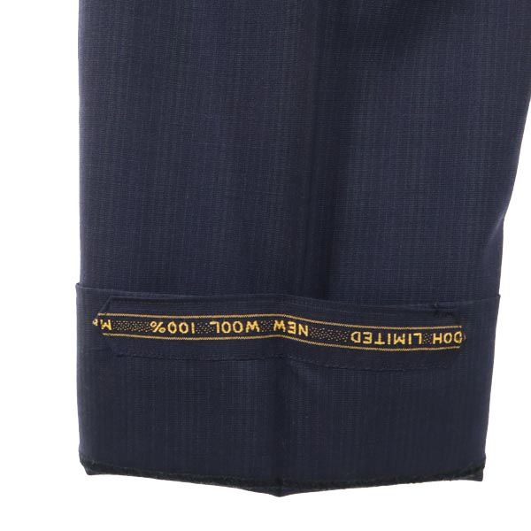 ウール スラックスパンツ ネイビー メンズ