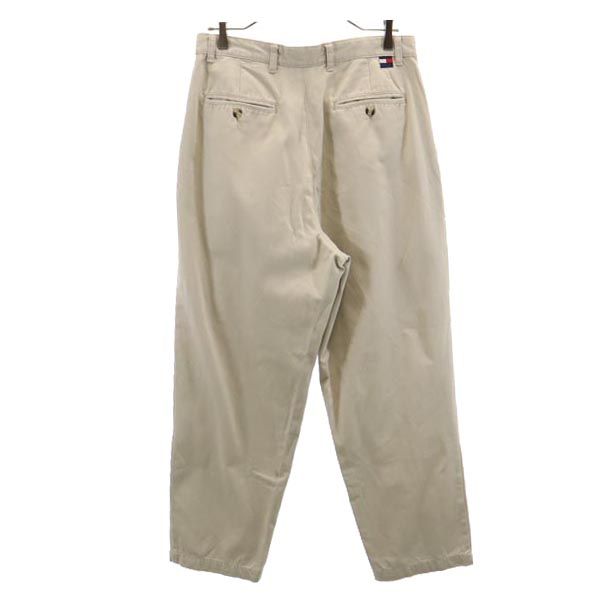 TOMMY HILFIGER トミーヒルフィガー 90s オールド チノパンツ W33 ベージュ フラッグタグ メンズ
