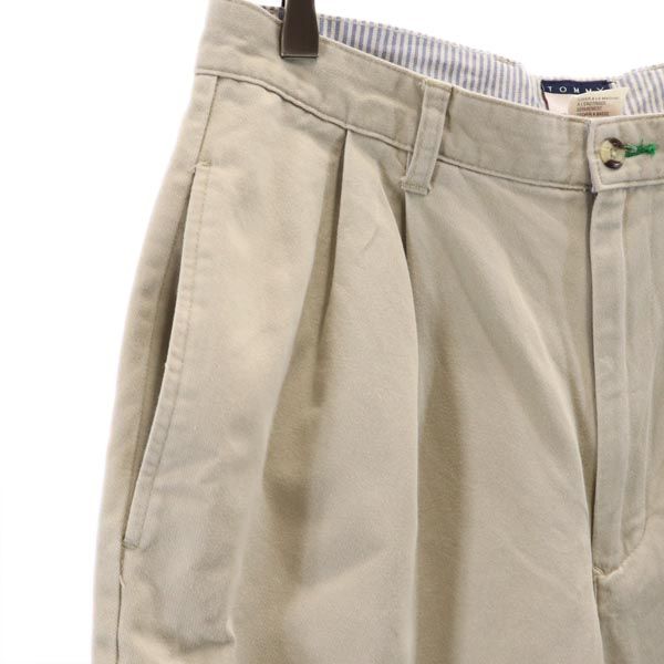 TOMMY HILFIGER トミーヒルフィガー 90s オールド チノパンツ W33 ベージュ フラッグタグ メンズ