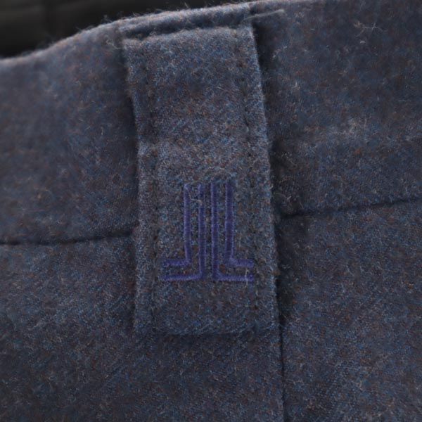 LANVIN ランバン 日本製 ウール スラックスパンツ 91 ネイビー系 メンズ