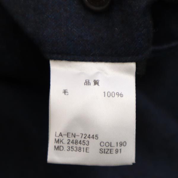 LANVIN ランバン 日本製 ウール スラックスパンツ 91 ネイビー系 メンズ