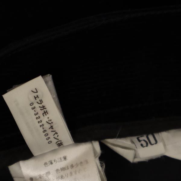 Salvatore Ferragamo サルヴァトーレフェラガモ イタリア製 コーデュロイパンツ 50 ブラック系 メンズ