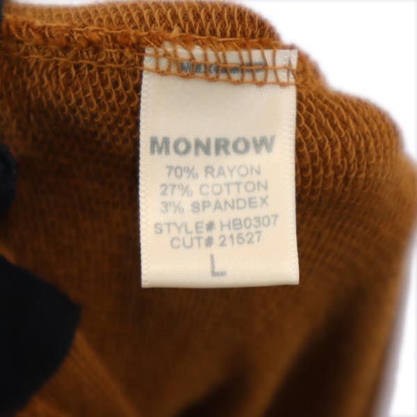 未使用 モンロー USA製 ジョガーパンツ L ブラウン系 MONROW レディース