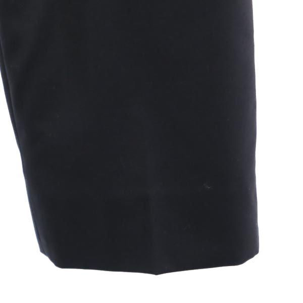 LANVIN ランバン 日本製 センタープレス スラックスパンツ 36 ブラック レディース