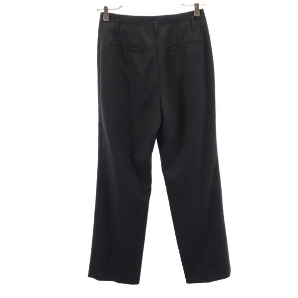 LANVIN ランバン ウール スラックスパンツ 36 黒 レディース