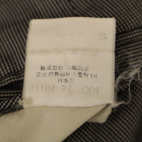 BURBERRY バーバリー 日本製 三陽商会 チェック柄 スラックスパンツ 85 グレー メンズ