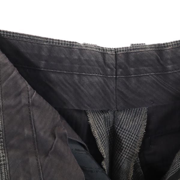 SOPHNET. ソフネット 日本製 ウールブレンド チェック柄 スラックスパンツ S グレー メンズ