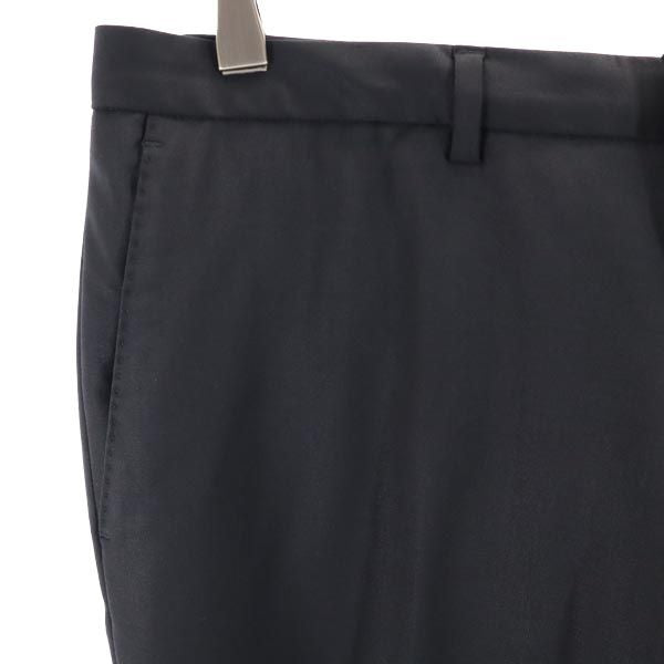 ボスヒューゴボス ウールブレンド スラックスパンツ IT 46 ネイビー BOSS HUGO BOSS メンズ