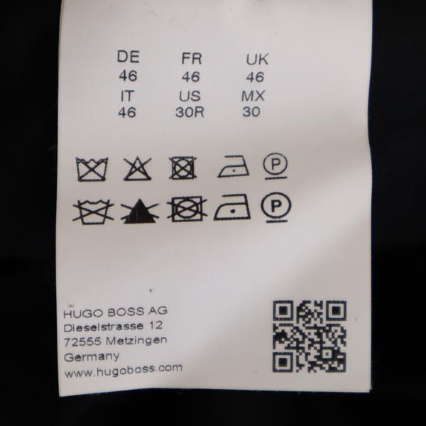 ボスヒューゴボス ウールブレンド スラックスパンツ IT 46 ネイビー BOSS HUGO BOSS メンズ