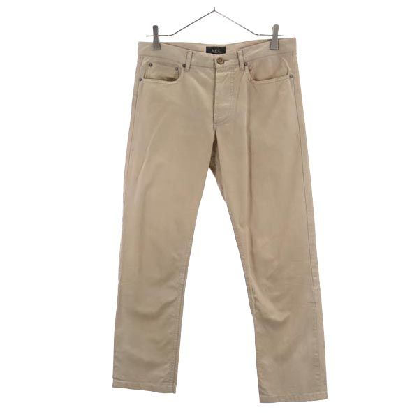 A.P.C. アーペーセー コットンパンツ w29 ブラウン系 ボタンフライ メンズ