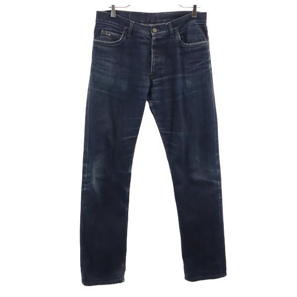 LANVIN ACNE ランバンアクネ ストレートデニムパンツ w30 インディゴ ボタンフライ ジーンズ メンズ