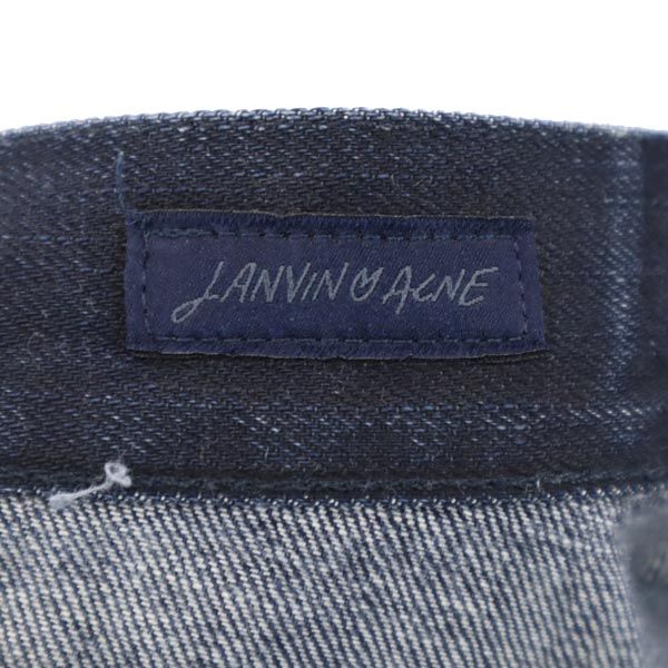 LANVIN ACNE ランバンアクネ ストレートデニムパンツ w30 インディゴ ボタンフライ ジーンズ メンズ