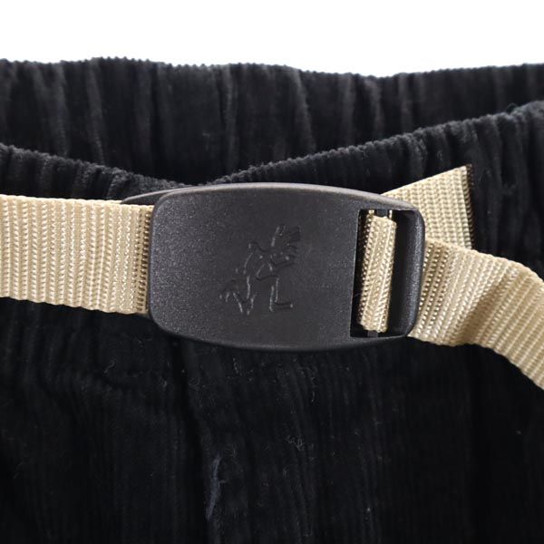 Gramicci グラミチ コーデュロイ アウトドアパンツ S 黒 クライミング ロゴ刺繍 メンズ