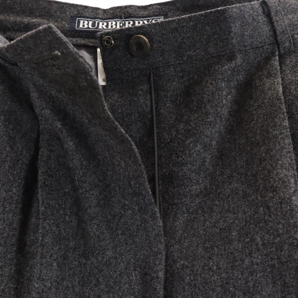 Burberrys バーバリーズ 90s オールド ウール スラックスパンツ 7 グレー レディース