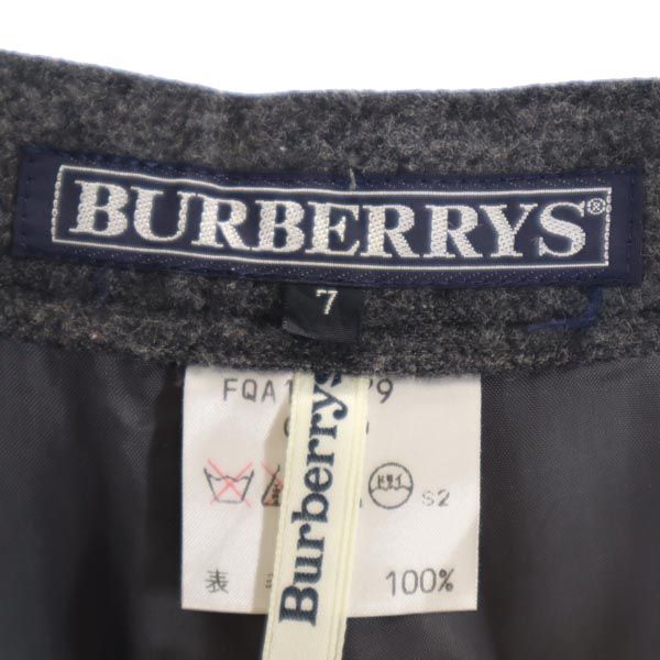 Burberrys バーバリーズ 90s オールド ウール スラックスパンツ 7 グレー レディース