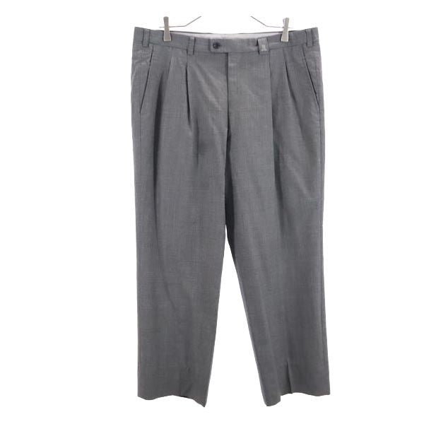 LANVIN ランバン 日本製 ウール スラックスパンツ 94-94 グレー メンズ