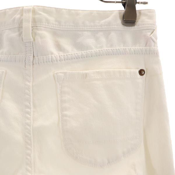 Paul Smith ポールスミス 裾ジッパー付 ロングパンツ 38 ホワイト レディース