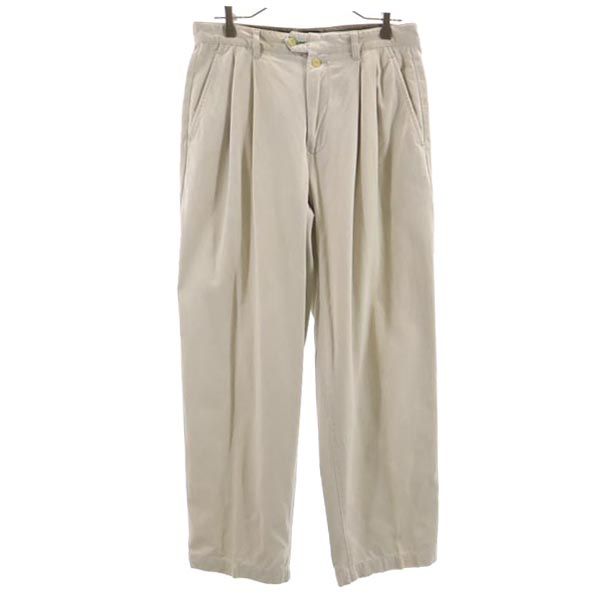 TOMMY HILFIGER トミーヒルフィガー 90s オールド テーパードパンツ w33 ベージュ メンズ