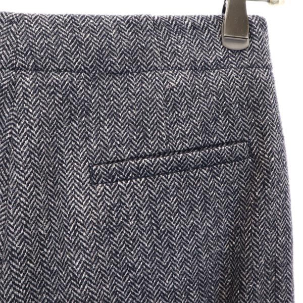 MAX&CO マックスアンドコー ウールブレンド ヘリンボーン ロングパンツ 36 グレー系 レディース