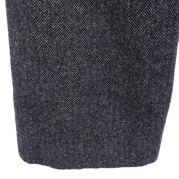 MAX&CO マックスアンドコー ウールブレンド ヘリンボーン ロングパンツ 36 グレー系 レディース