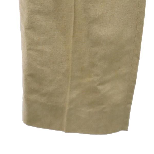 Emporio Armani エンポリオアルマーニ イタリア戦 リネンブレンド ロングパンツ 42 ベージュ系 レディース