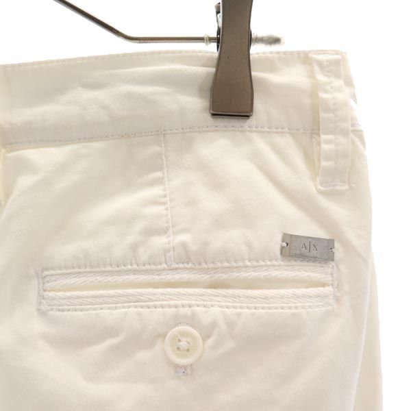 ARMANI EXCHANGE アルマーニエクスチェンジ ストレート ロングパンツ w29 ホワイト カラーパンツ メンズ