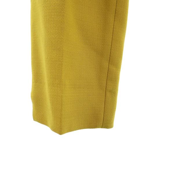 PT01 ピーティーゼロウーノ センタープレス スラックスパンツ 38 イエロー系 レディース