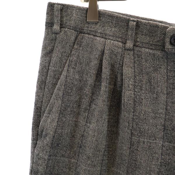 LANVIN ランバン ウール スラックスパンツ グレー メンズ