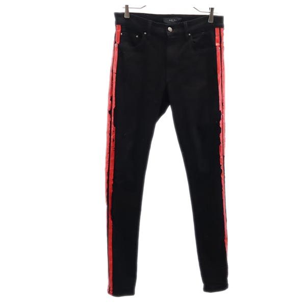 AMIRI アミリ ライン ロングパンツ 30 ブラック メンズ