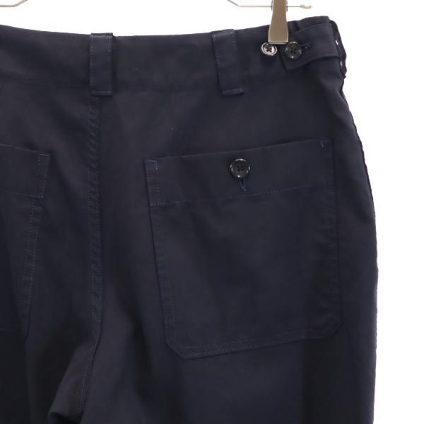 Ron Herman ロンハーマン 日本製 ウール ベイカー パンツ S ネイビー ワークパンツ ボタンフライ メンズ