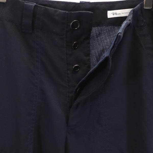 Ron Herman ロンハーマン 日本製 ウール ベイカー パンツ S ネイビー ワークパンツ ボタンフライ メンズ