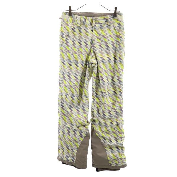 パタゴニア 総柄 中綿 パンツ XL 14 ホワイト系 patagonia アウトドア スキー スノーボード キッズ
