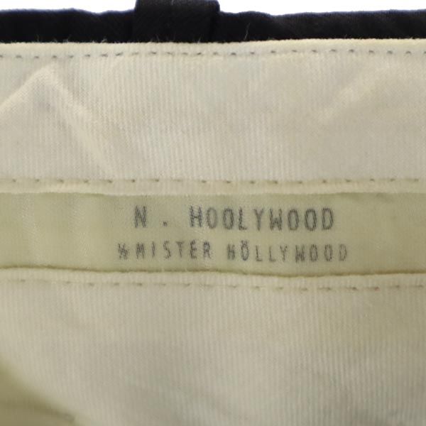 N.HOOLYWOOD エヌハリウッド 日本製 ウール スラックスパンツ 40 ブラック ミスターハリウッド メンズ
