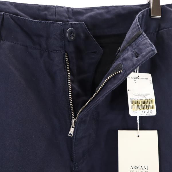 未使用 ARMANI COLLEZIONI アルマーニコレッツォーニ ロングパンツ 46 ネイビー系 メンズ