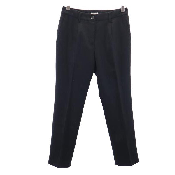 MACKINTOSH PHILOSOPHY マッキントッシュフィロソフィー ウールブレンド ロングパンツ 36 ブラック系 レディース