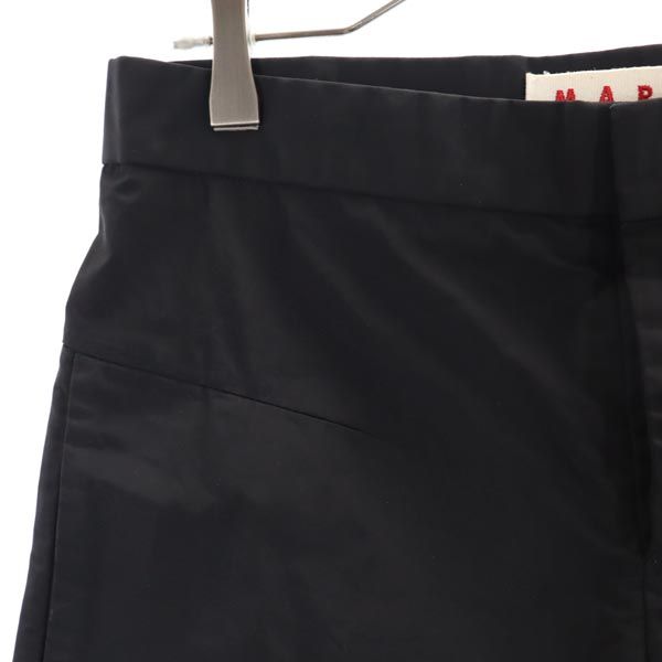 MARNI マルニ イタリア製 クロップドパンツ 38 ブラック系 ボタンフライ レディース