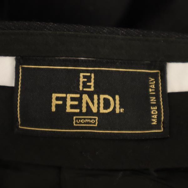 FENDI フェンディ イタリア製 ウール スラックスパンツ グレー系 メンズ