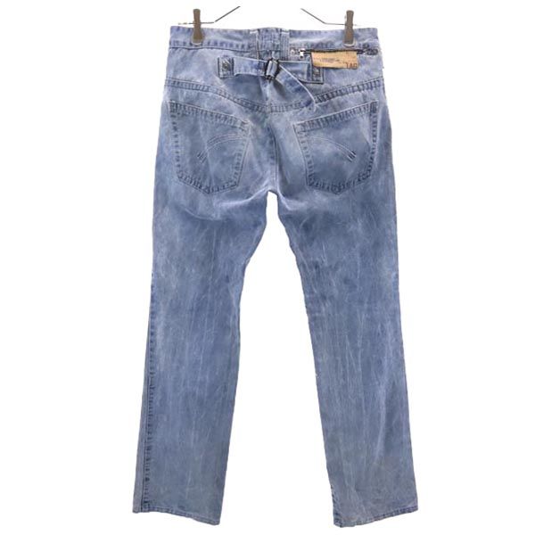 NEIL BARRETT ニールバレット イタリア製 ロングパンツ 30 ブルー系 ボタンフライ メンズ