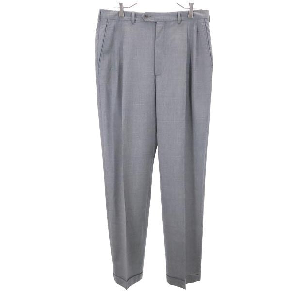 FENDI フェンディ イタリア製 ウール スラックスパンツ 50 グレー系 メンズ