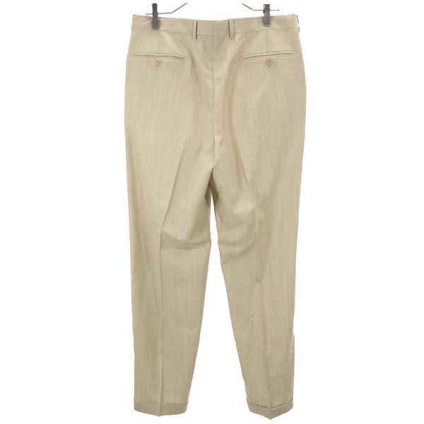 FENDI フェンディ イタリア製 ウール スラックスパンツ 50 ベージュ系 メンズ