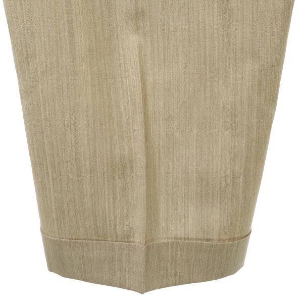 FENDI フェンディ イタリア製 ウール スラックスパンツ 50 ベージュ系 メンズ