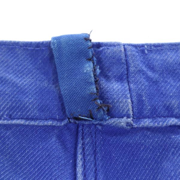 EURO WORK ユーロワーク 70s ワークパンツ ブルー系 ボタンフライ ビッグサイズ メンズ