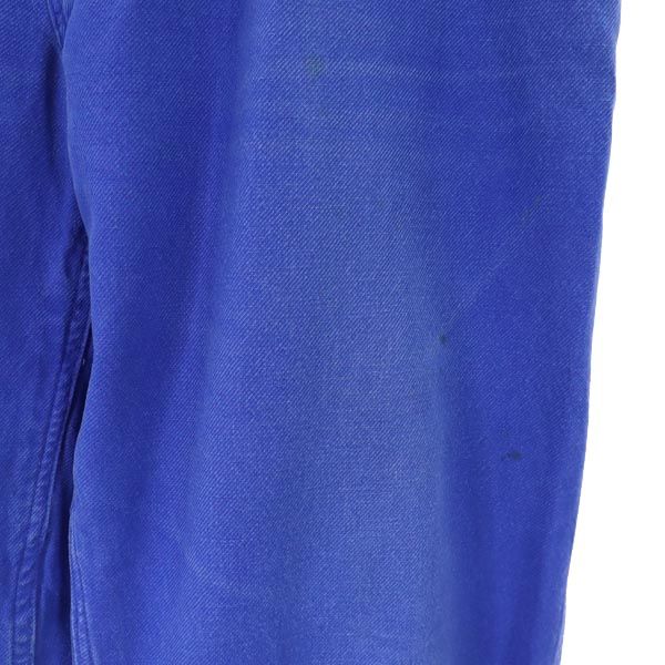 EURO WORK ユーロワーク 70s ワークパンツ ブルー系 ボタンフライ ビッグサイズ メンズ