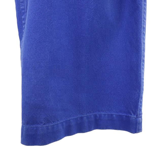 EURO WORK ユーロワーク 70s ワークパンツ ブルー系 ボタンフライ ビッグサイズ メンズ