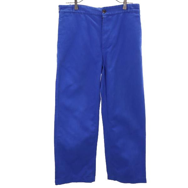 FRANK LEDER フランクリーダー ドイツ製 カラーストレート パンツ M ブルー メンズ