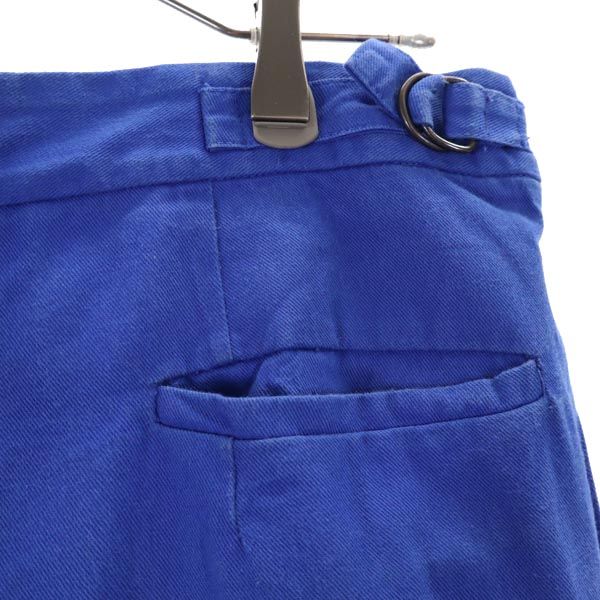 FRANK LEDER フランクリーダー ドイツ製 カラーストレート パンツ M ブルー メンズ