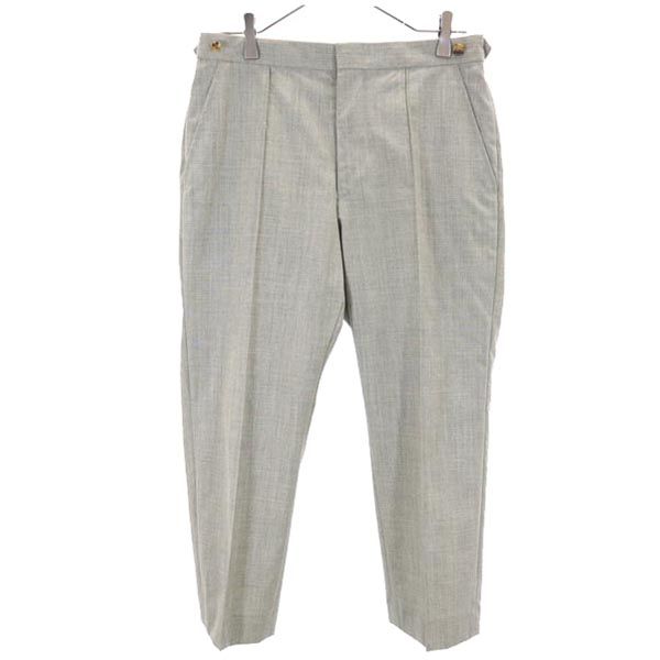COMME des GARCONS コムデギャルソン 2001年 ローブドシャンブル スラックスパンツ M グレー センタープレス レディース
