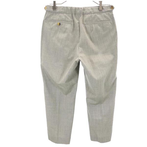 COMME des GARCONS コムデギャルソン 2001年 ローブドシャンブル スラックスパンツ M グレー センタープレス レディース