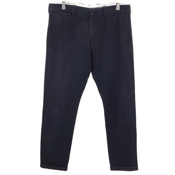 YAECA ヤエカ ロールアップ ロングパンツ w30 ブラック メンズ